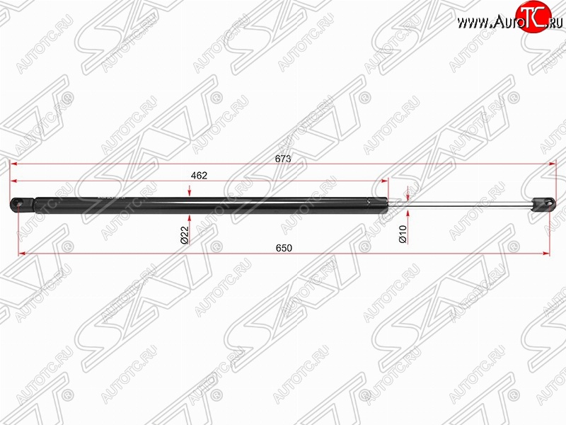 619 р. Правый упор крышки багажника SAT (газовый)  Ford Explorer  U502 (2010-2019) дорестайлинг, 1-ый рестайлинг, 5 дв., 2-ой рестайлинг, 5 дв.  с доставкой в г. Новочеркасск