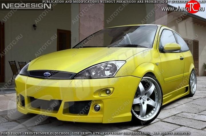 28 999 р. Передний бампер EVO 3 Ford Focus 1 седан рестайлинг (2001-2005)  с доставкой в г. Новочеркасск