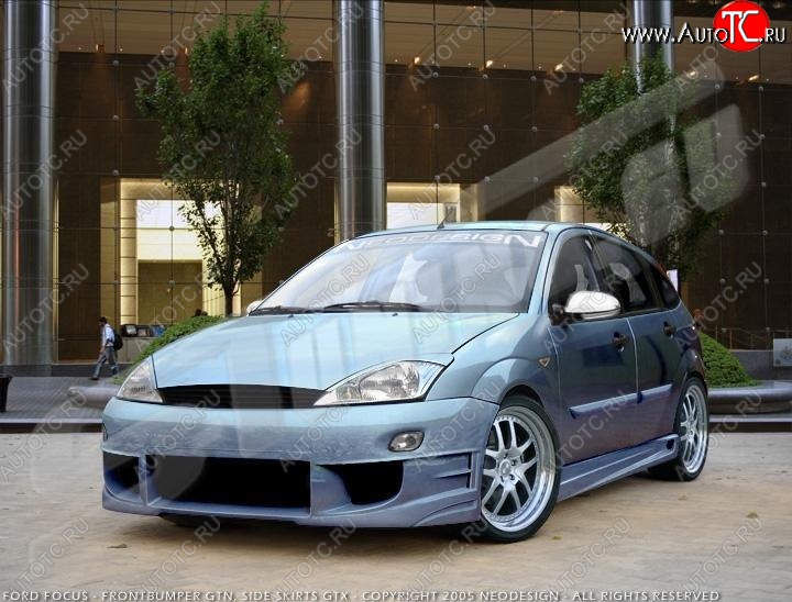 15 199 р. Пороги накладки ST1  Ford Focus  1 (1998-2005) седан дорестайлинг, универсал дорестайлинг, хэтчбэк 5 дв. дорестайлинг, седан рестайлинг, универсал рестайлинг, хэтчбэк 5 дв. рестайлинг  с доставкой в г. Новочеркасск