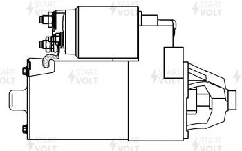 10 799 р. Стартер (V-1.8L/2.0L, 1,4кВт) STARTVOLT Ford Focus 1 седан дорестайлинг (1998-2002)  с доставкой в г. Новочеркасск. Увеличить фотографию 6