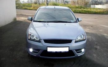 Реснички на фары KURAJ (узкие) Ford Focus 2  седан дорестайлинг (2004-2008)