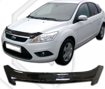 Дефлектор капота CA-Plastiс Ford Focus 2 седан рестайлинг (2007-2011)