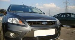 1 399 р. Сетка на бампер Russtal (черная) Ford Focus 2 седан рестайлинг (2007-2011)  с доставкой в г. Новочеркасск. Увеличить фотографию 5