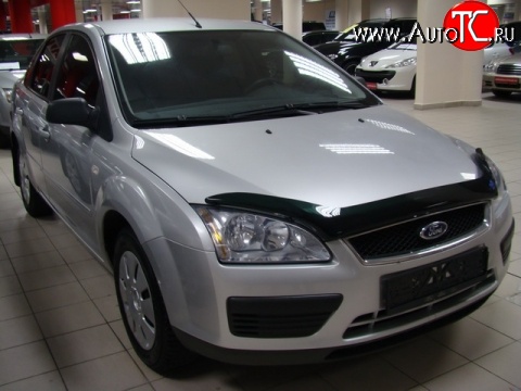 2 499 р. Дефлектор капота NovLine Ford Focus 2 хэтчбэк 3 дв. дорестайлинг (2004-2007)  с доставкой в г. Новочеркасск