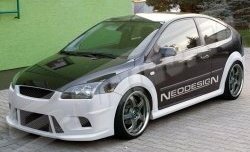 25 899 р. Передний бампер Neodesign Ford Focus 2 хэтчбэк 3 дв. дорестайлинг (2004-2007)  с доставкой в г. Новочеркасск. Увеличить фотографию 1