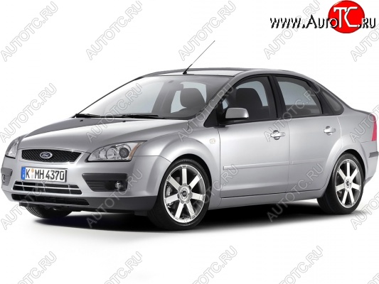 3 199 р. Бампер передний Стандартный  Ford Focus  2 (2004-2008)  седан дорестайлинг, универсал дорестайлинг, хэтчбэк 3 дв. дорестайлинг, хэтчбэк 5 дв. дорестайлинг (Неокрашенный)  с доставкой в г. Новочеркасск