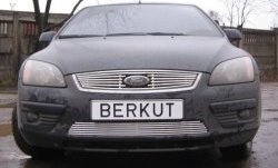 4 999 р. Декоративная вставка решетки радиатора Berkut Ford Focus 2 хэтчбэк 3 дв. дорестайлинг (2004-2007)  с доставкой в г. Новочеркасск. Увеличить фотографию 1