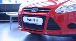 1 839 р. Сетка на бампер Novline Ford Focus 3 хэтчбэк дорестайлинг (2010-2015)  с доставкой в г. Новочеркасск. Увеличить фотографию 3