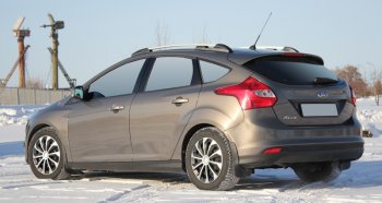 8 799 р. Комплект рейлингов АПС  Ford Focus  3 (2010-2019) хэтчбэк дорестайлинг, хэтчбэк рестайлинг (Черные, без поперечин)  с доставкой в г. Новочеркасск. Увеличить фотографию 3