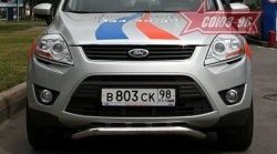 10 799 р. Защита переднего бампера одинарная Souz-96 (d60).  Ford Kuga  1 (2008-2013)  с доставкой в г. Новочеркасск. Увеличить фотографию 1