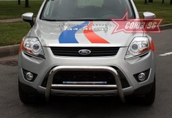 11 564 р. Защита переднего бампера Souz-96 (d60) Ford Kuga 1 (2008-2013)  с доставкой в г. Новочеркасск. Увеличить фотографию 1