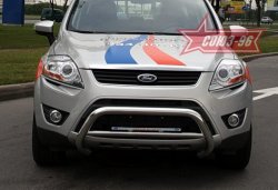 12 149 р. Защита переднего бампера Souz-96 (d60) Ford Kuga 1 (2008-2013)  с доставкой в г. Новочеркасск. Увеличить фотографию 1