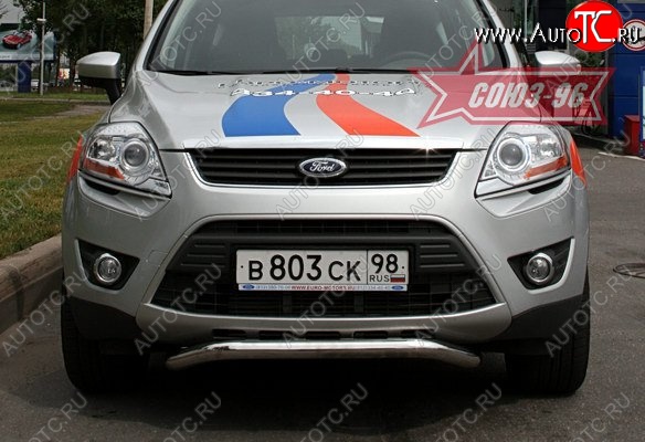 10 799 р. Защита переднего бампера одинарная Souz-96 (d60).  Ford Kuga  1 (2008-2013)  с доставкой в г. Новочеркасск