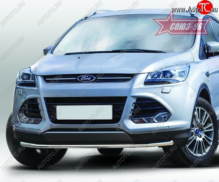 13 679 р. Защита переднего бампера одинарная Souz-96 Premium Low (d42) Ford Kuga 2 дорестайлинг (2013-2016)  с доставкой в г. Новочеркасск