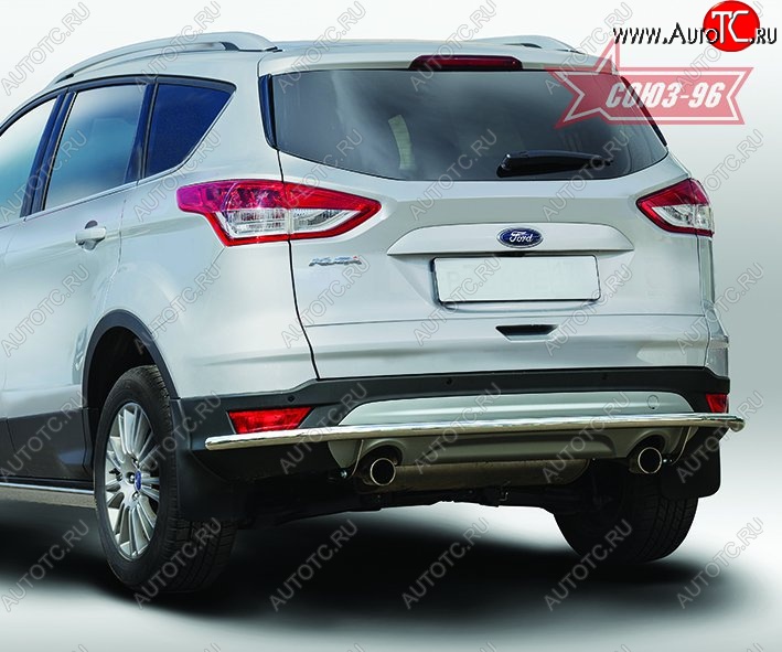 14 264 р. Защита заднего бампера Souz-96 (d42) Long Ford Kuga 2 дорестайлинг (2013-2016)  с доставкой в г. Новочеркасск