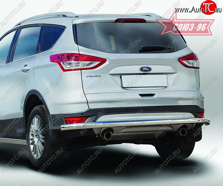 15 029 р. Защита заднего бампера Souz-96 Long (d60) Ford Kuga 2 дорестайлинг (2013-2016)  с доставкой в г. Новочеркасск