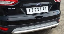 11 999 р. Одинарная защита заднего бампера из трубы диаметром 63 мм Russtal Ford Kuga 2 дорестайлинг (2013-2016)  с доставкой в г. Новочеркасск. Увеличить фотографию 2