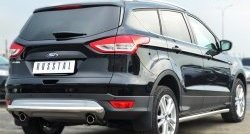 11 999 р. Одинарная защита заднего бампера из трубы диаметром 63 мм Russtal  Ford Kuga  2 (2013-2016) дорестайлинг  с доставкой в г. Новочеркасск. Увеличить фотографию 4