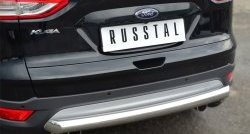 13 999 р. Одинарная защита заднего бампера из трубы диаметром 76 мм Russtal  Ford Kuga  2 (2013-2016) дорестайлинг  с доставкой в г. Новочеркасск. Увеличить фотографию 2