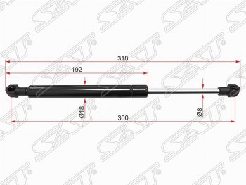 Газовый упор крышки багажника SAT Ford Mondeo Mk3,B4Y дорестайлинг, седан (2000-2003)