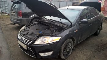 2 149 р. Упоры капота Russtal Ford Mondeo Mk4,BD дорестайлинг, седан (2007-2010)  с доставкой в г. Новочеркасск. Увеличить фотографию 1