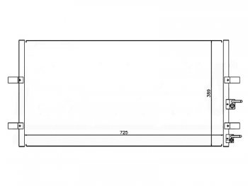 Радиатор кондиционера SAT Ford Transit цельнометаллический фургон (2006-2014)