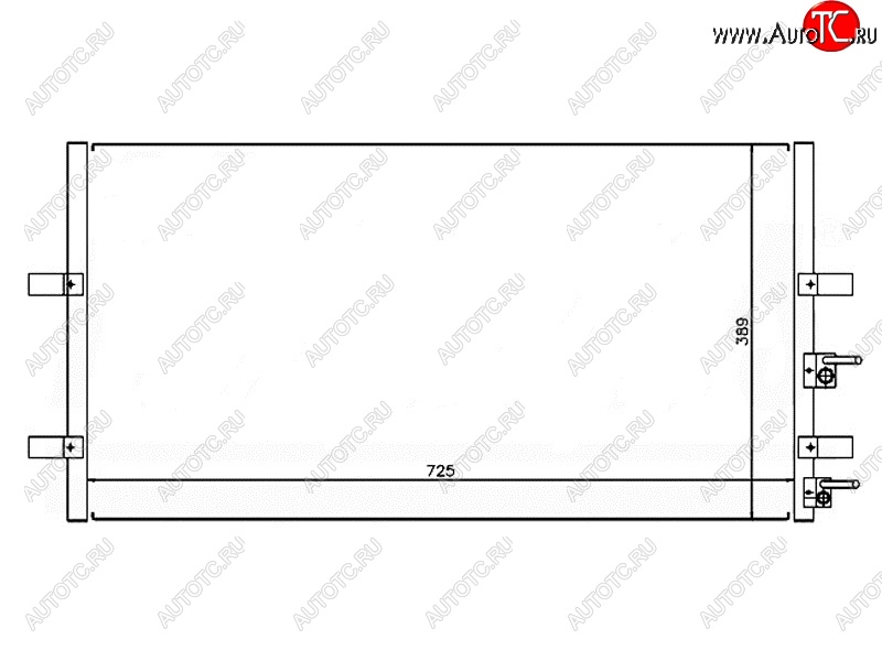 4 099 р. Радиатор кондиционера SAT  Ford Transit (2006-2014) цельнометаллический фургон  с доставкой в г. Новочеркасск