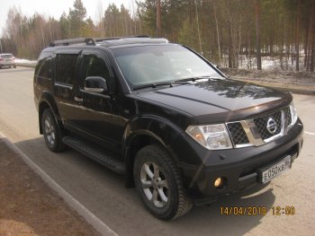 2 379 р. Передние брызговики NovLine 2 шт. Nissan Pathfinder R51 рестайлинг (2009-2014)  с доставкой в г. Новочеркасск. Увеличить фотографию 3