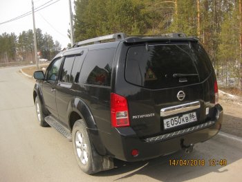 2 379 р. Передние брызговики NovLine 2 шт. Nissan Pathfinder R51 рестайлинг (2009-2014)  с доставкой в г. Новочеркасск. Увеличить фотографию 2