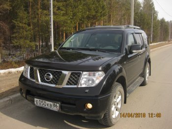 3 599 р. Молдинги дверей RA (узкие, комплект) Nissan Pathfinder R51 рестайлинг (2009-2014) (Поверхность глянец (под окраску), Неокрашенные)  с доставкой в г. Новочеркасск. Увеличить фотографию 9