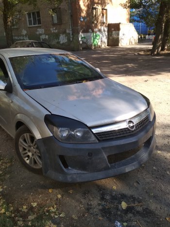 829 р. Реснички Global Tuning  Opel Astra ( H,  H GTC) (2004-2015) седан дорестайлинг, универсал, хэтчбек 3 дв. дорестайлинг, хэтчбек 5дв дорестайлинг, универсал рестайлинг, хэтчбек 3 дв. рестайлинг, хэтчбек 5дв рестайлинг (Неокрашенные)  с доставкой в г. Новочеркасск. Увеличить фотографию 23