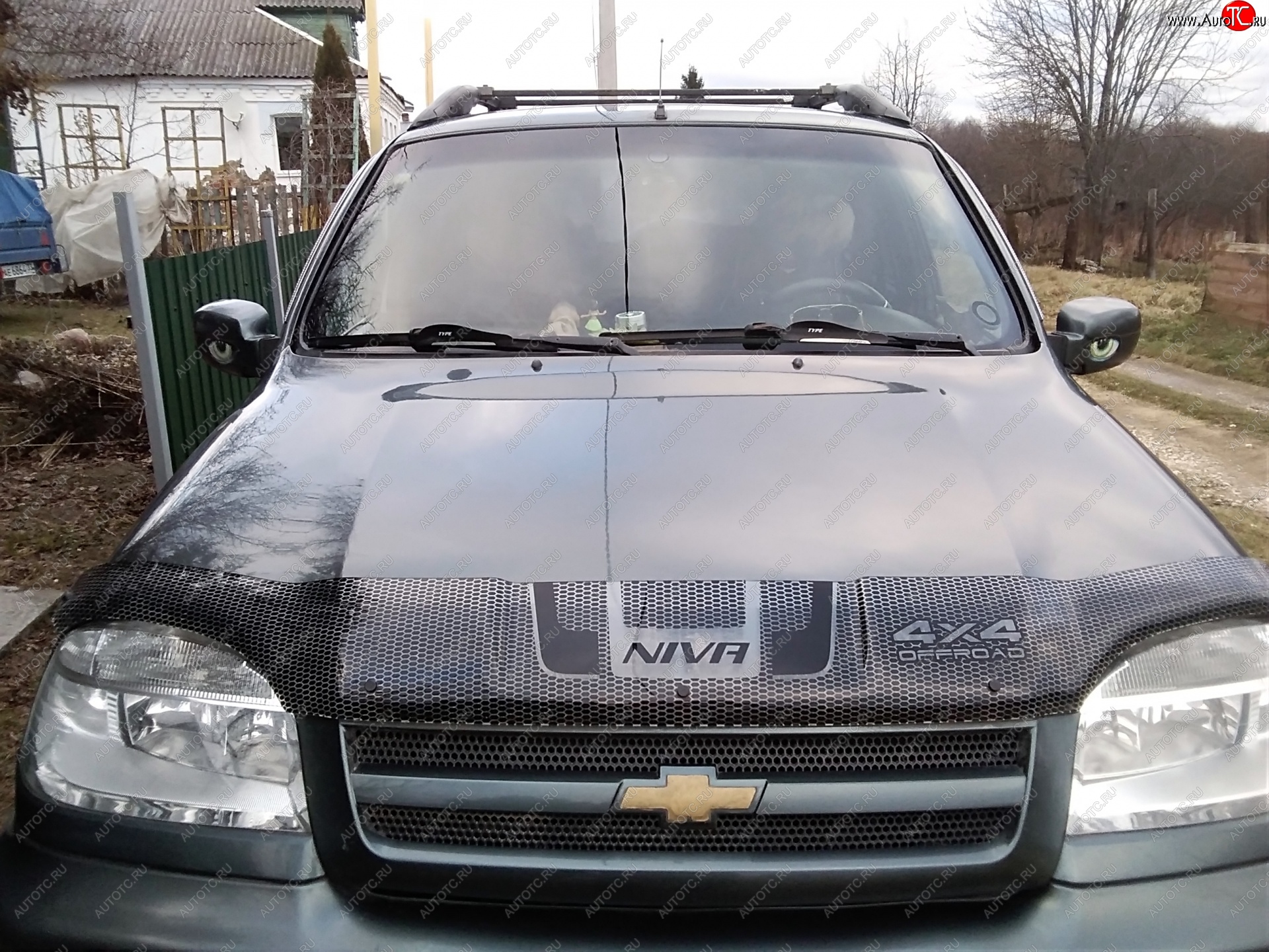 2 489 р. Дефлектор капота CA-Plastiс  Chevrolet Niva  2123 (2009-2020), Лада 2123 (Нива Шевроле) (2009-2021) (Серия Art черная)  с доставкой в г. Новочеркасск