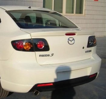 2 799 р. Лип спойлер Drive  Mazda 3/Axela  BK (2003-2009) дорестайлинг седан, рестайлинг седан (Неокрашенный)  с доставкой в г. Новочеркасск. Увеличить фотографию 3