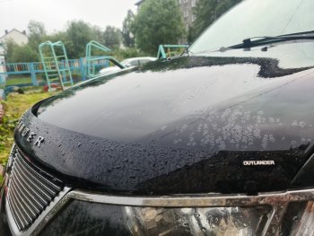 2 879 р. Дефлектор капота NovLine Mitsubishi Outlander XL (CW)  дорестайлинг (2005-2009)  с доставкой в г. Новочеркасск. Увеличить фотографию 2