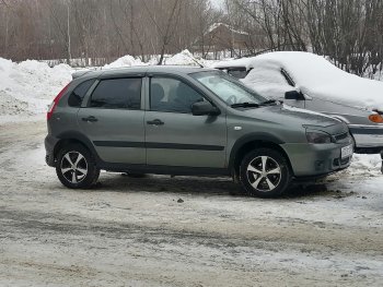 979 р. Арки крыльев Автостайл™ (декоративные, под установку с порогами, имеющие заходы на заднюю арку) Лада Калина 1118 седан (2004-2013) (Поверхность шагрень)  с доставкой в г. Новочеркасск. Увеличить фотографию 6