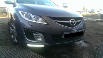 7 599 р. Передний бампер SAT (SPORT) Mazda 6 GH дорестайлинг седан (2007-2010) (Неокрашенный)  с доставкой в г. Новочеркасск. Увеличить фотографию 3