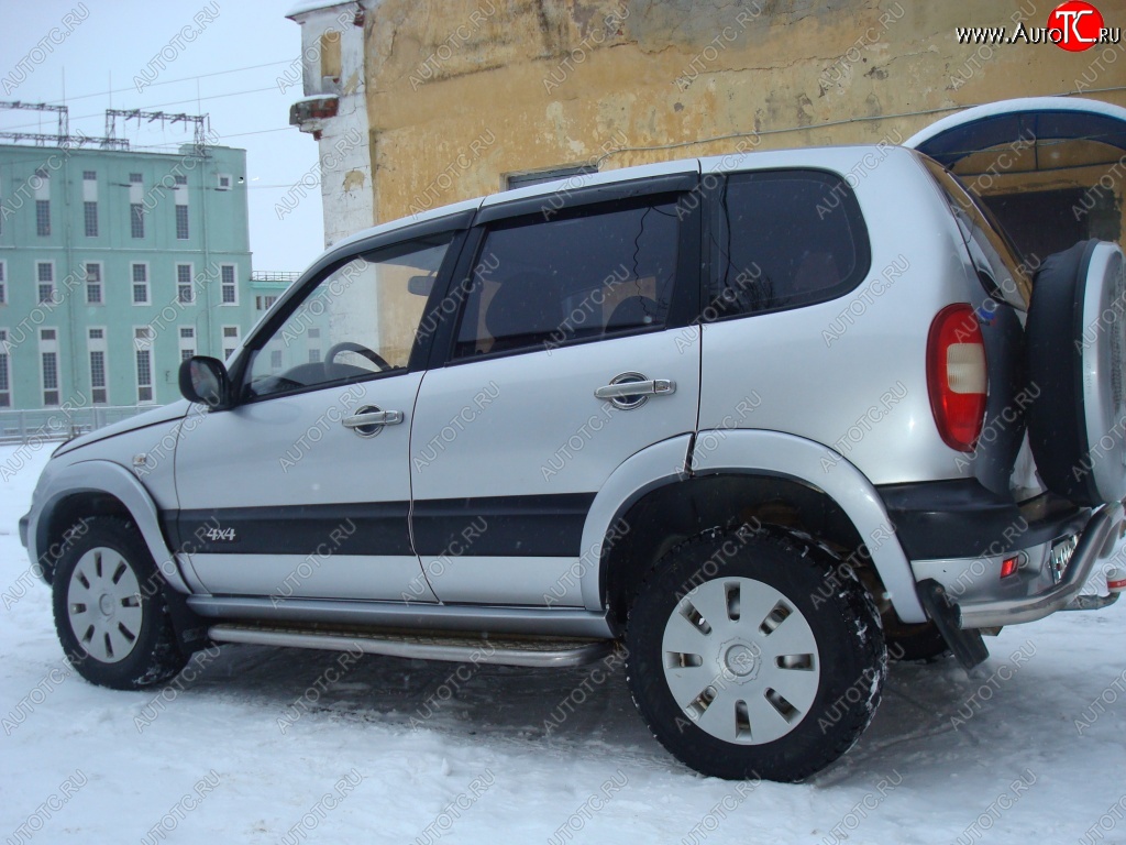 1 799 р. Арки крыльев Кураж 2  Chevrolet Niva  2123 (2002-2008), Лада 2123 (Нива Шевроле) (2002-2008) (Неокрашенные)  с доставкой в г. Новочеркасск