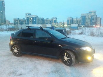 2 569 р. Пороги накладки Атланта  Chevrolet Lacetti  хэтчбек (2002-2013) (Неокрашенные)  с доставкой в г. Новочеркасск. Увеличить фотографию 4