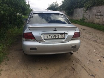 3 899 р. Лип спойлер Evo Mitsubishi Lancer 9 2-ой рестайлинг седан (2005-2009) (Неокрашенный)  с доставкой в г. Новочеркасск. Увеличить фотографию 9