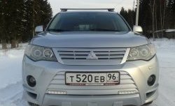 2 849 р. Накладка переднего бампера Sport Mitsubishi Outlander XL (CW)  дорестайлинг (2005-2009) (Неокрашенная)  с доставкой в г. Новочеркасск. Увеличить фотографию 9