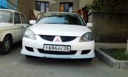 5 499 р. Накладка переднего бампера M-VRS Mitsubishi Lancer 9 1-ый рестайлинг седан (2003-2005) (Неокрашенная)  с доставкой в г. Новочеркасск. Увеличить фотографию 4