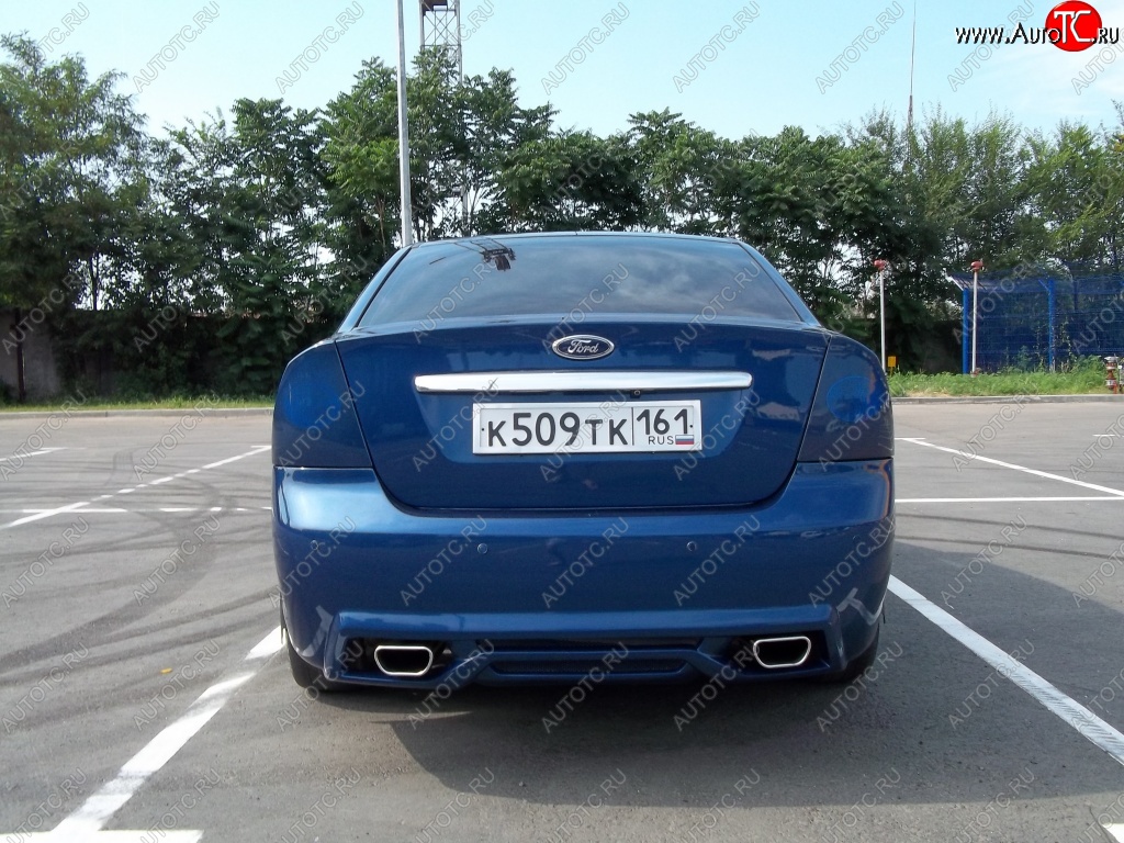 17 999 р. Задний бампер M-VRS Ford Focus 2 седан рестайлинг (2007-2011) (Неокрашенный)  с доставкой в г. Новочеркасск