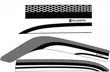 Дефлектора окон CA-Plastic ГАЗ 31105  Волга (2003-2009) Волга дорестайлинг, рестайлинг