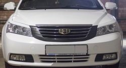 849 р. Реснички на фары Кураж Geely Emgrand EC7 седан дорестайлинг (2009-2016) (Неокрашенные)  с доставкой в г. Новочеркасск. Увеличить фотографию 2