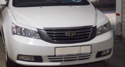 849 р. Реснички на фары Кураж Geely Emgrand EC7 седан дорестайлинг (2009-2016) (Неокрашенные)  с доставкой в г. Новочеркасск. Увеличить фотографию 3