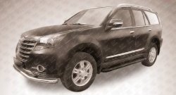 14 999 р. Алюминиевые пороги Slitkoff Optima Black Great Wall Hover H3  рестайлинг (2014-2016)  с доставкой в г. Новочеркасск. Увеличить фотографию 2