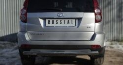 9 999 р. Защита заднего бампера (Ø75x42 мм, нержавейка) Russtal  Great Wall Hover H3 (2014-2016)  рестайлинг  с доставкой в г. Новочеркасск. Увеличить фотографию 1