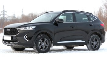 11 849 р. Рейлинги крыши АПС  Haval F7 (2018-2024)  дорестайлинг, рестайлинг (Серебристые, без поперечин)  с доставкой в г. Новочеркасск. Увеличить фотографию 2