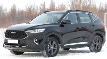 11 849 р. Рейлинги крыши АПС  Haval F7 (2018-2024)  дорестайлинг, рестайлинг (Серебристые, без поперечин)  с доставкой в г. Новочеркасск. Увеличить фотографию 4