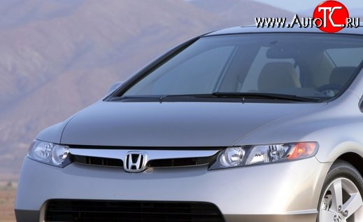 10 799 р. Пластиковый капот Standart Honda Civic FD седан дорестайлинг (2005-2008)  с доставкой в г. Новочеркасск